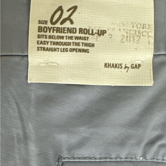 Gap Boyfriend Roll Up Gray Casual Shorts, Size 2 NWT - Picture 4 of 5